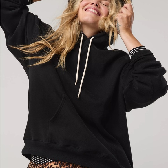 aerie Tops - Aerie OFFLINE Cloud Fleece Hoodie Black XS